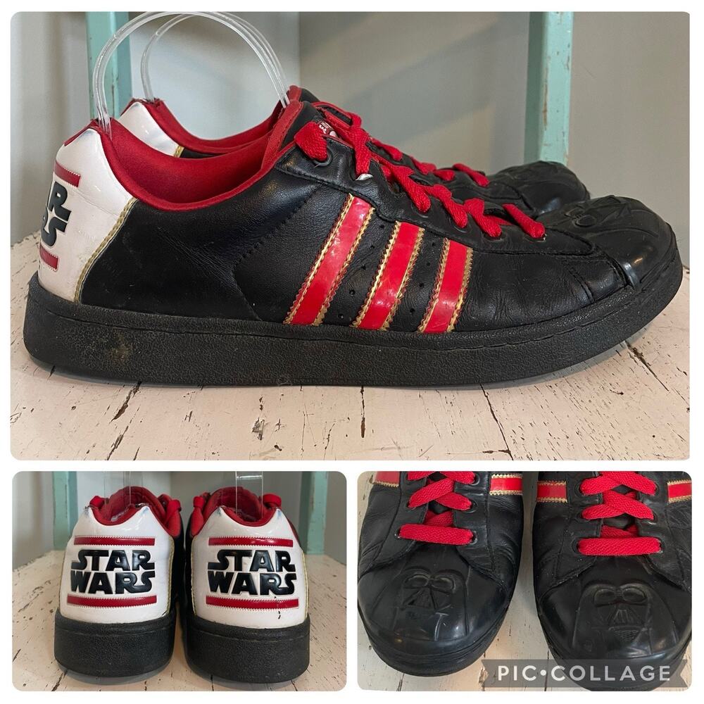 Adidas Star Wars Darth Vader Shoes G41819 Men's 10 Vader Toes Promo READ